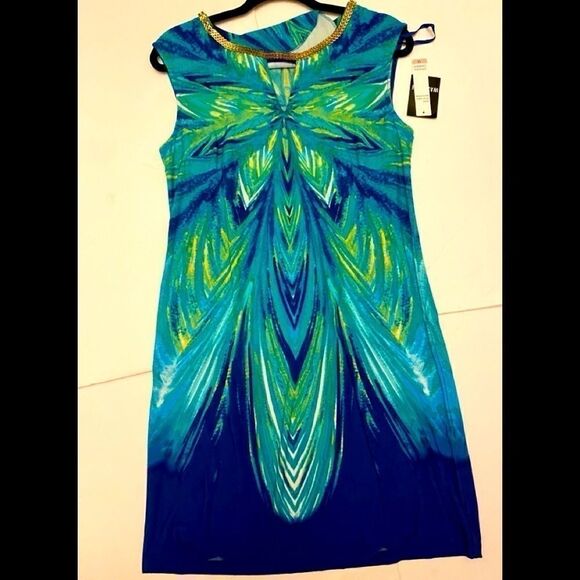 Sandra Darren Dresses & Skirts - Sandra Darren Women’s printed necklace Dress 12